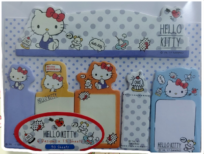 Hello Kitty notepad tabs (unidentified 1) - Sanrio Wiki