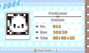 Pochacco SCP Picross 14.png