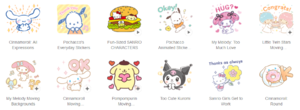 Sanrio Line sticker selection.png